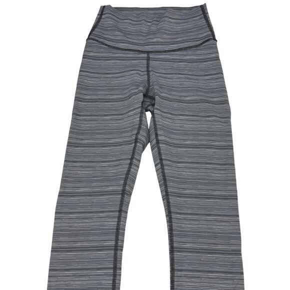 LULULEMON High Times Pant Luxtreme Size 2 Cyber Stripe Deep Coal Black - Picture 7 of 10